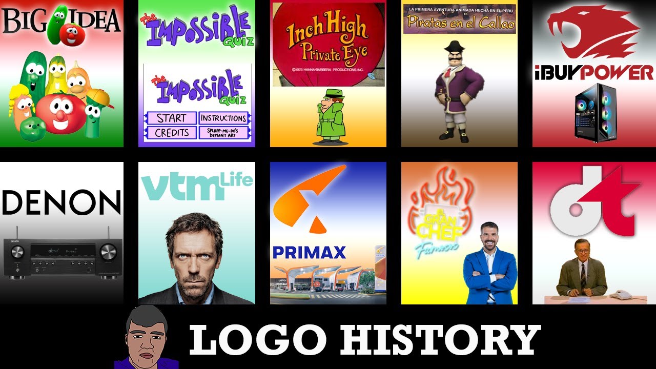 LOGO HISTORY - iBUYPOWER, Piratas en el Callao, The Impossible Quiz, Big Idea Entertainment & More..
