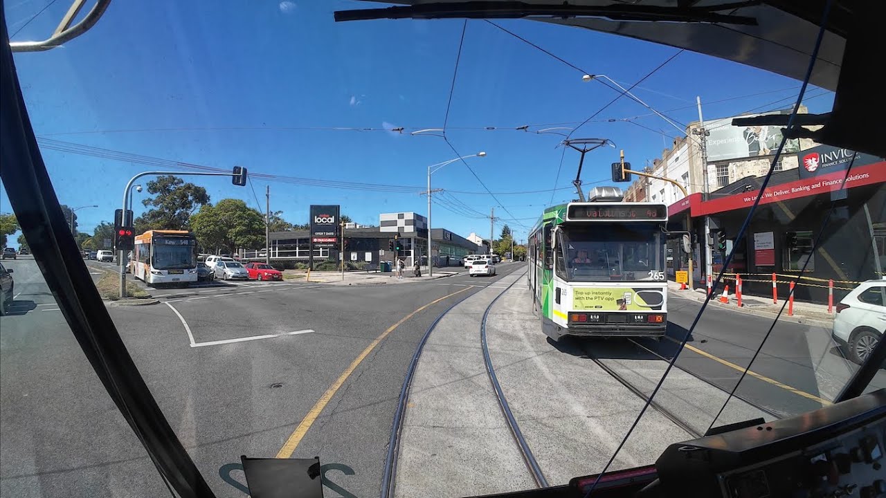 Driver's View Tram 48 Collins St to North Balwyn Melbourne