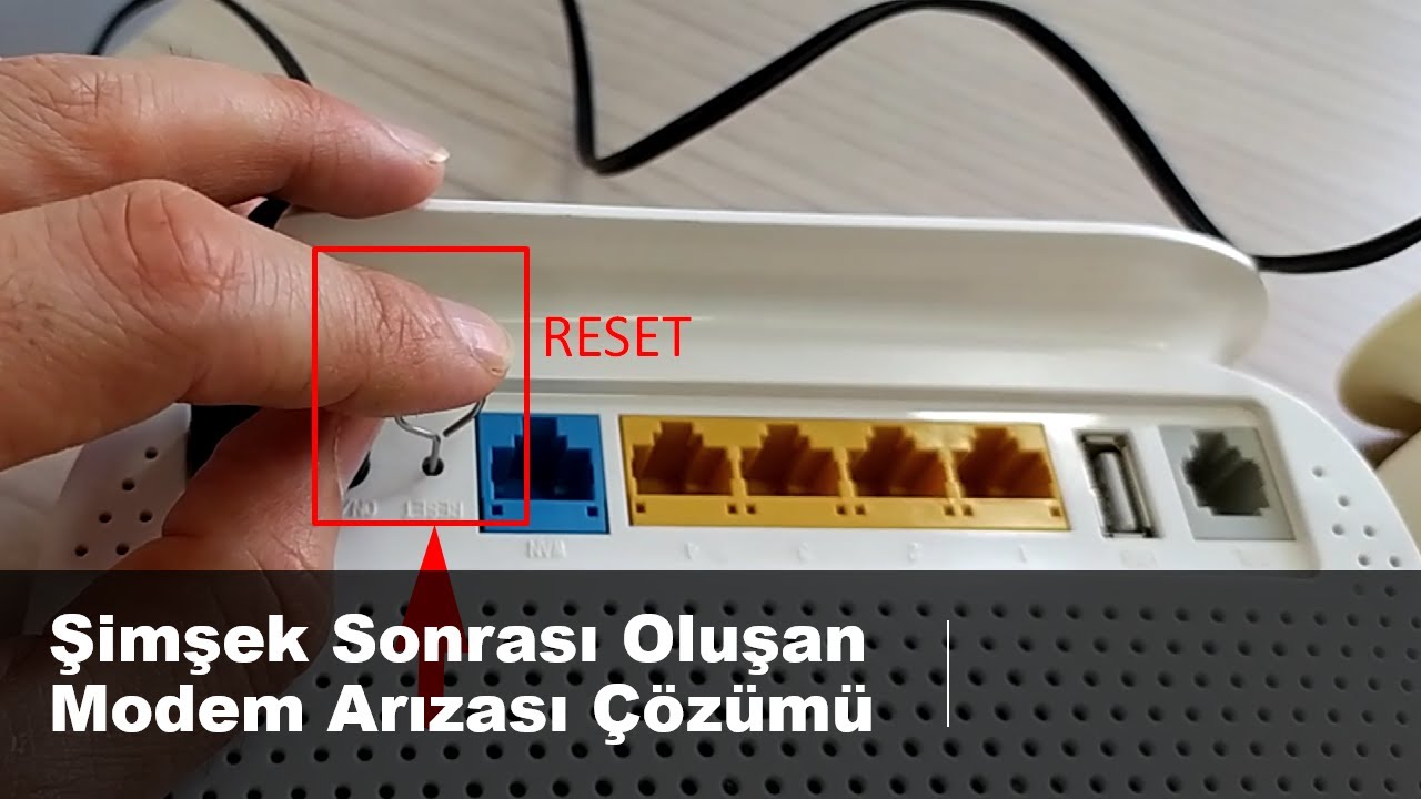 Şimşek ve Yağmur Sonrası Oluşan Modem Arızası Çözümü Koruma Modu