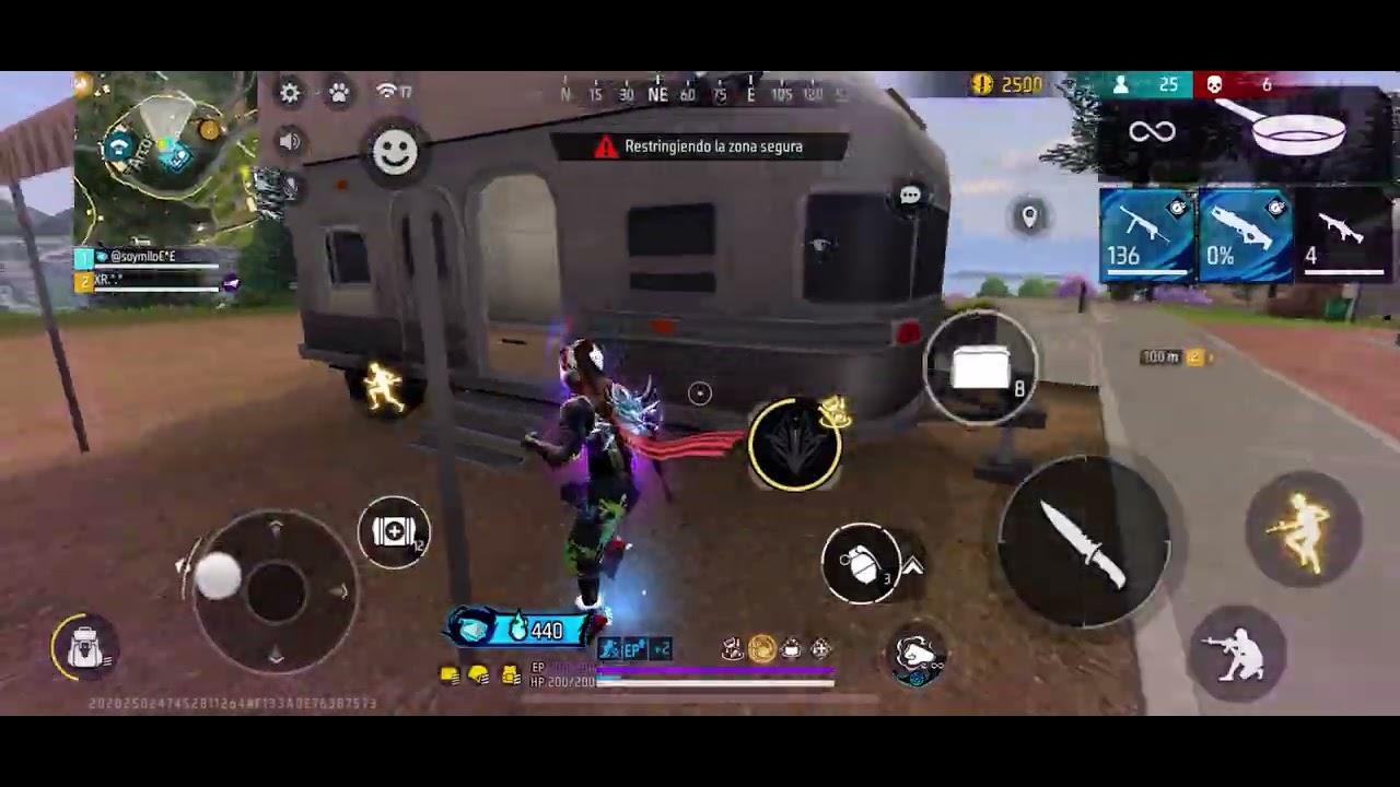Jugando free fire 