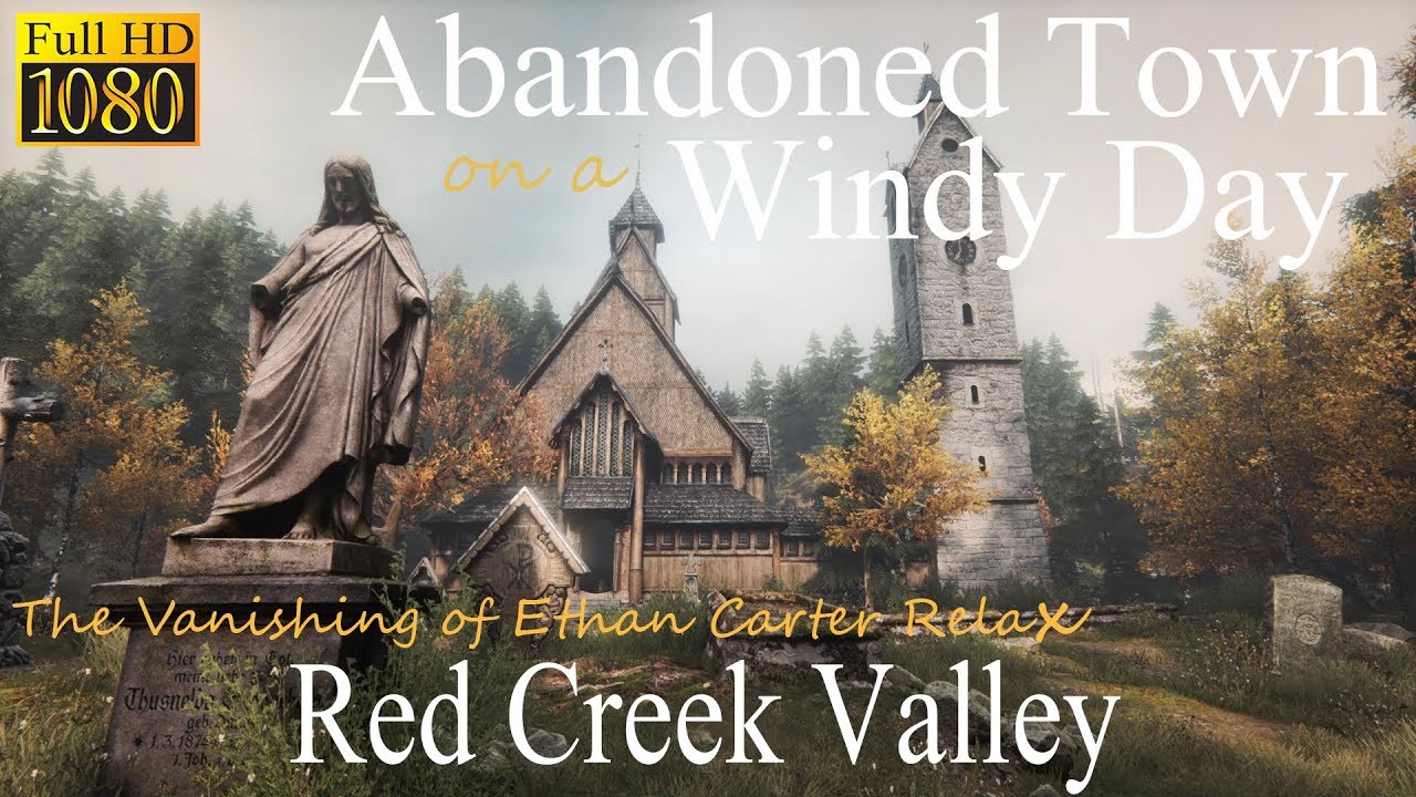Abandoned Town on a Windy Day • TVOEC Relax (ASMR) • Red Creek Valley • Relax & Ambient Sound