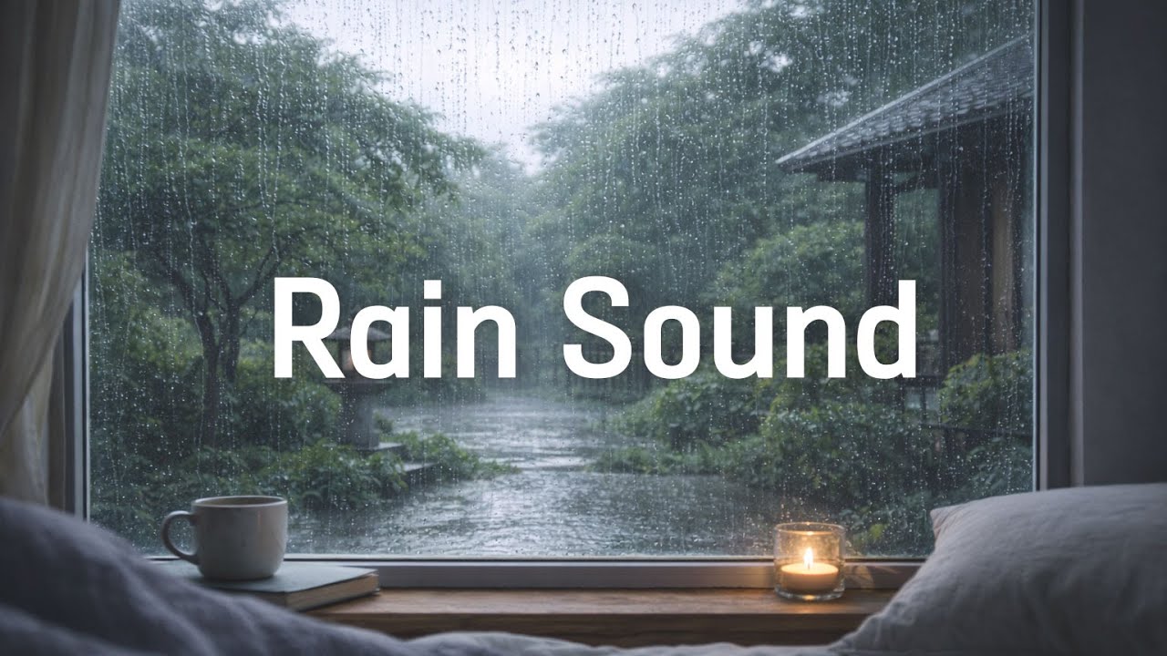 Window Rain Sounds 10 Hours | Quiet Rain ASMR | Sleep • Study • Relax | 빗소리 asmr 10시간