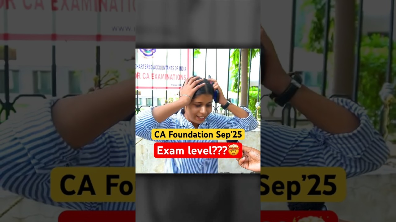 Today CA Foundation Sep 2025 Accounts Exam Paper Review 🔥 #PW #CA #CAFoundation #caaccounts