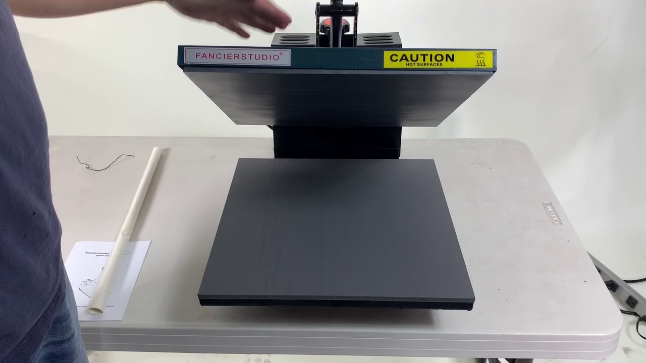 fancierstudio power Heat Press Setup