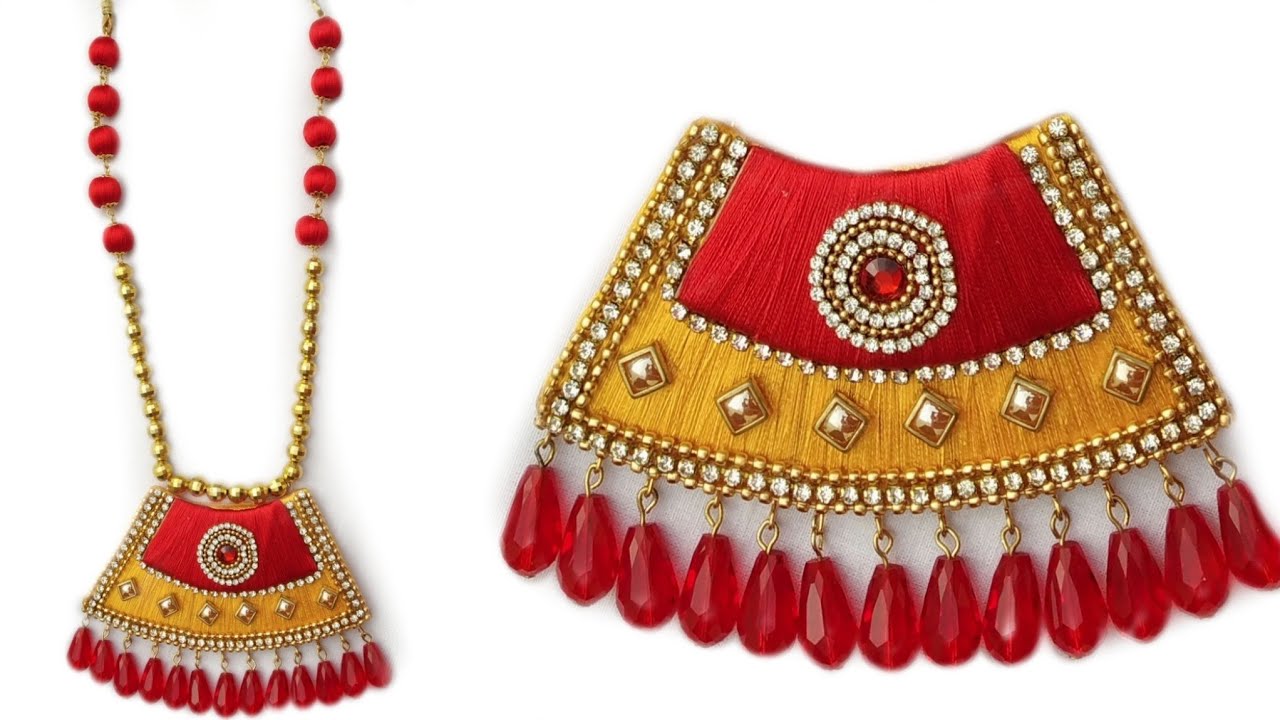 Silk Thread Jewellery Making | Silk Thread Necklace | Thread Necklace Making