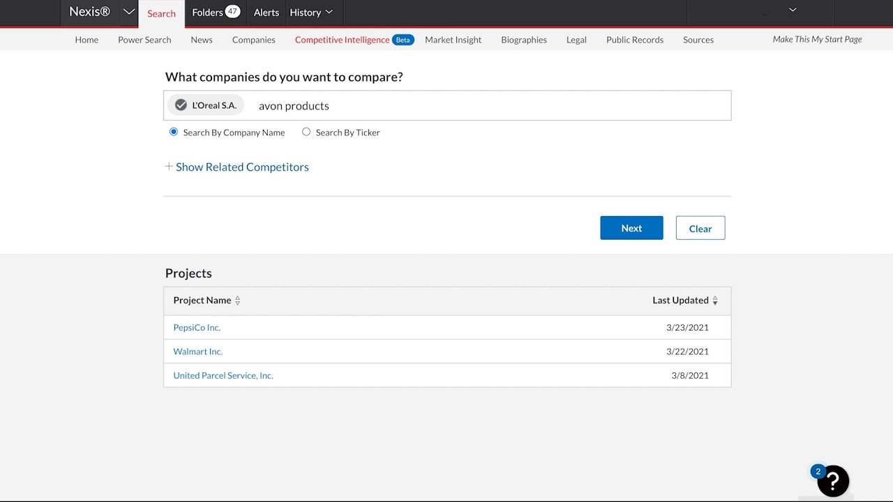 Nexis Competitive Intelligence - Product Explained
