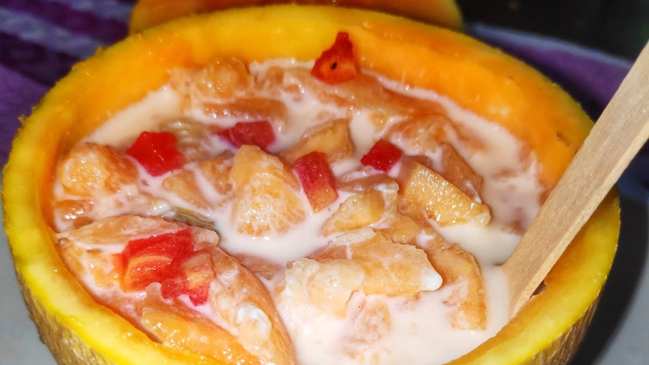 Musk melon shake without grinder l Easy Musk melon dessert recipe l Musk melon in a new style..