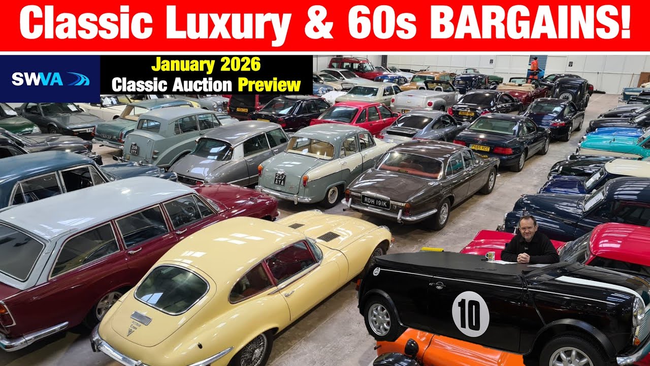 Classic Luxury & 60s BARGAINS! South Western Vehicle Auctions January 2026 Classic Preview [SWVA]
