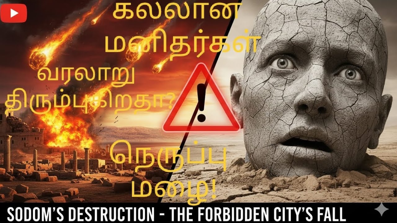 🔥 வானத்திலிருந்து வந்த நெருப்பு மழை! (Fire Rain from Sky!) - சோதோம் நகரின் பயங்கர அழிவு 😱 #ytbayan 