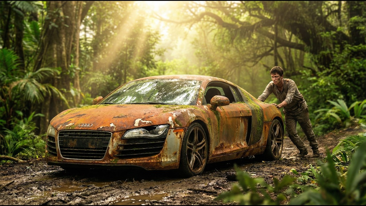 ASMR Restoration! Full Restoration of a Audi R8 i Mods from Total Disrepair to Looking
