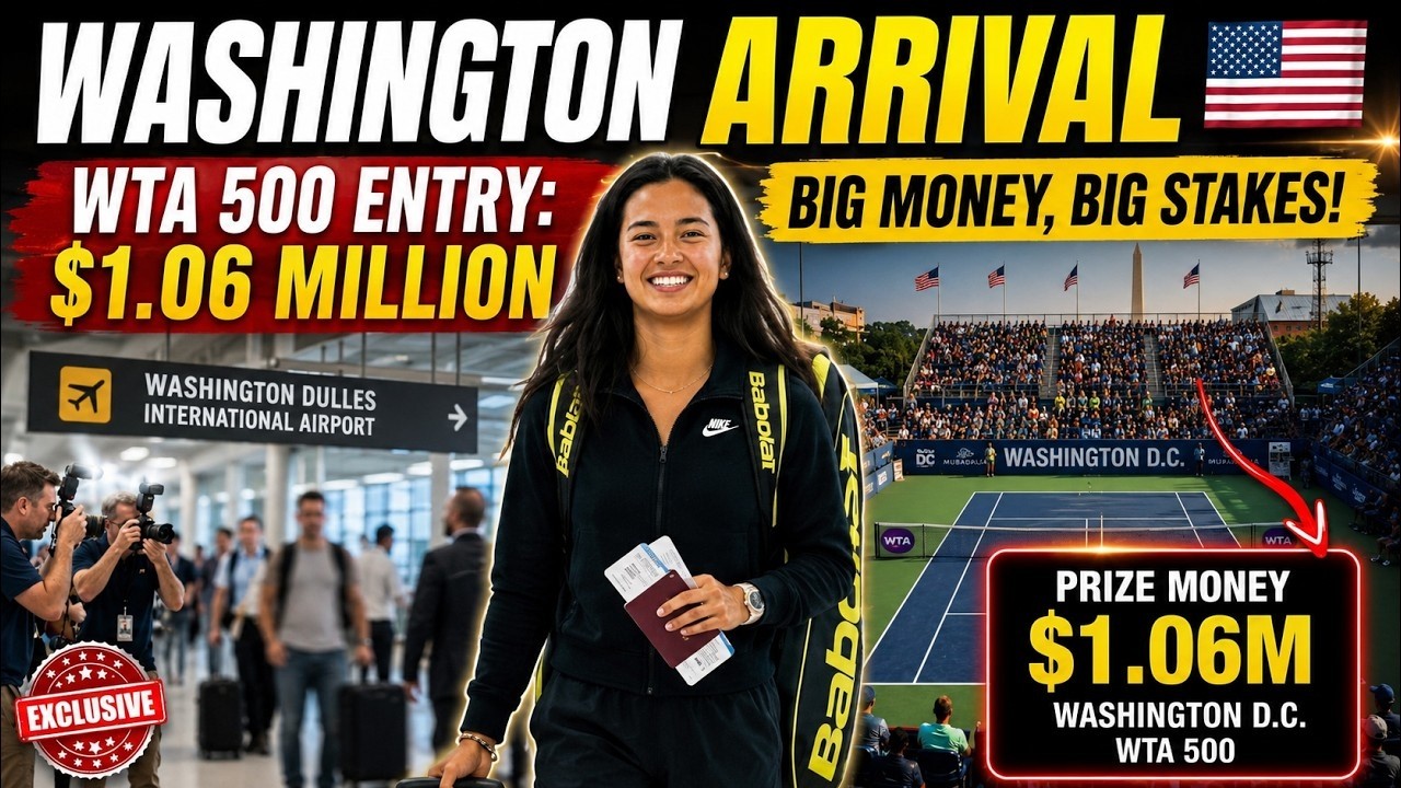 Washington WTA 500 SHOCK! 🇺🇸 $1.06 Million Prize Money Sparks Huge Debate | Exclusive Arrival Upd