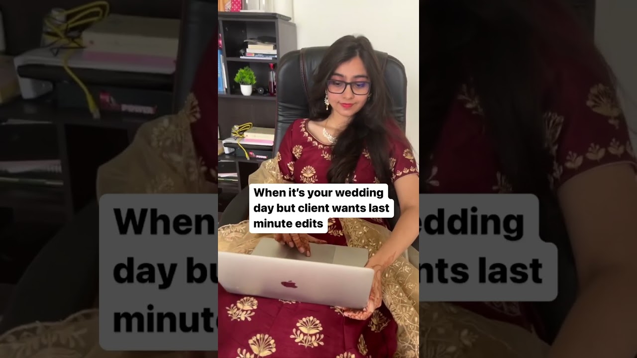 It&rsquo;s the wedding season and Me as a Freelancer🤷&zwj;♀️| Freelancer Life #freelancing