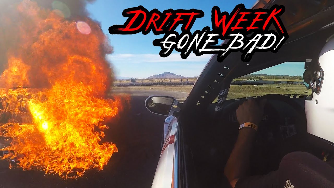 RACE CAR FIRE AT DRIFT WEEK x WORST I'VE EVER SEEN