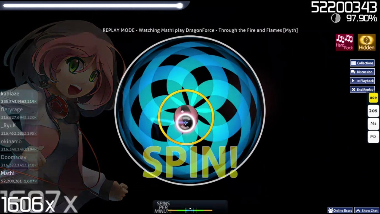 OSU!    DragonForce   Through the Fire and Flames ItzMrZero