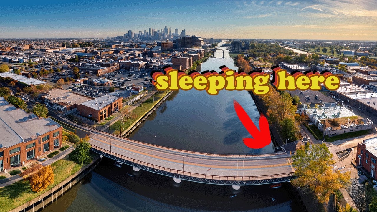 Urban Stealth Camping Under a Sketchy Bridge