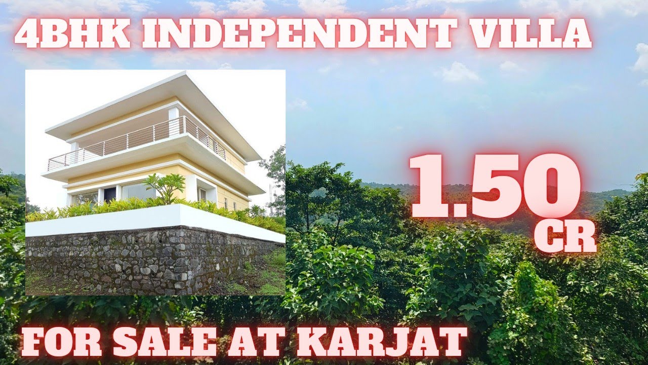 4BHK Independent Bungalow + Swimming Pool in Karjat | For Sale | 4BHK Villa Near Mumbai | Township