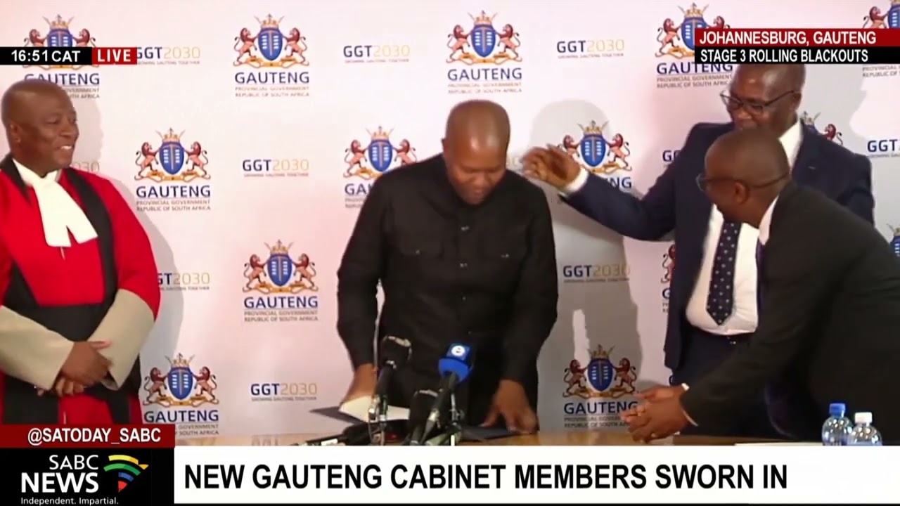 Gauteng Premier, Panyaza Lesufi announces new cabinet
