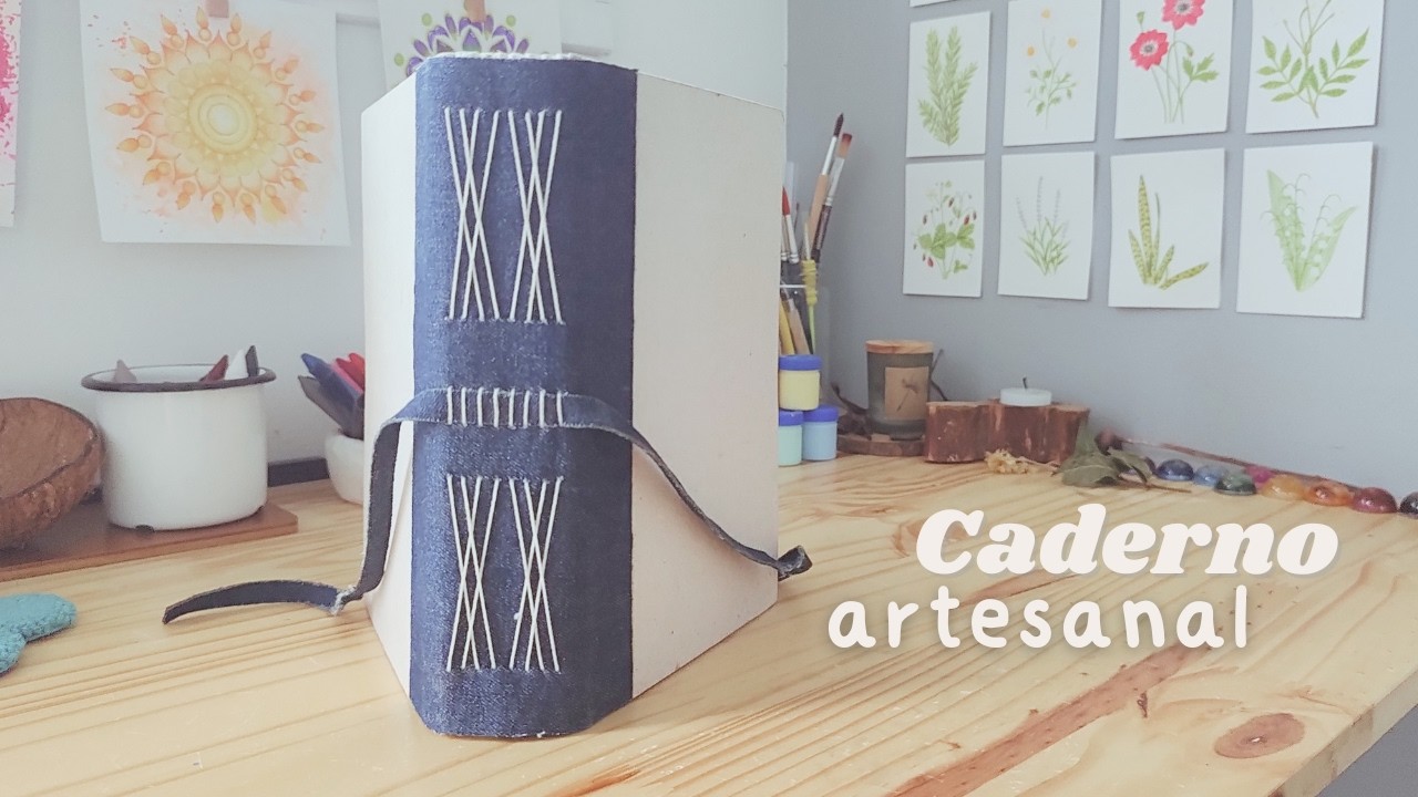 Caderno de arte DIY/Upcycling - Uma jornada criativa feita à mão