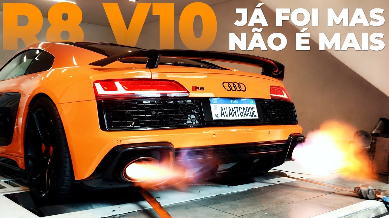 Um R8 com escape completo trocado. Será que canta alto?