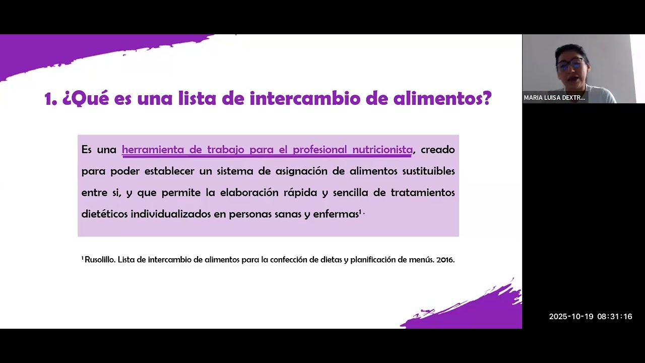 TEMA 10 - Lista de intercambio de alimentos peruanos (Material extra)