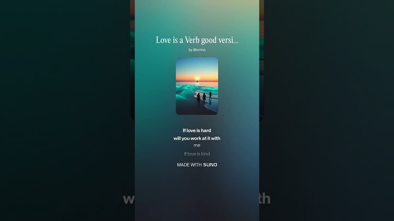 Love is a Verb