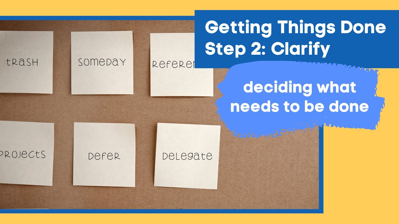 Реализация Getting Things Done 2021 — Часть 3: Что такое этап прояснения GTD? | Plan Inspire Create