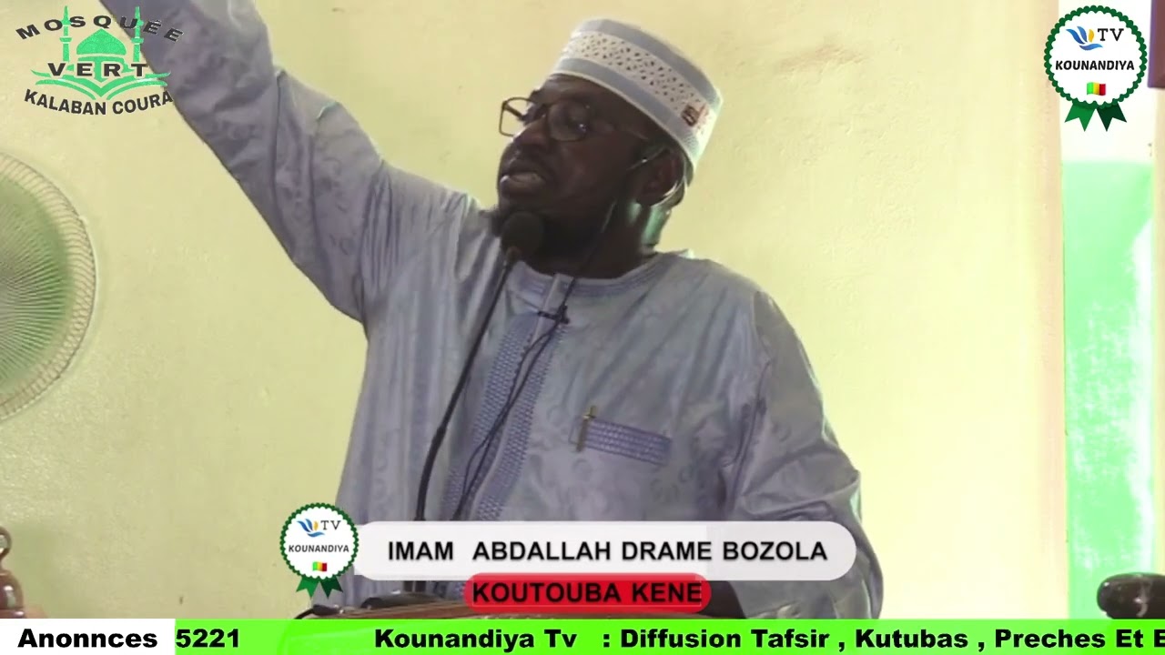 SERMON DU VENDREDI PAR IMAM ABDOULAYE DRAME BOZOLA