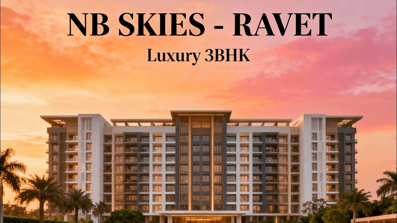 Experience Luxury at NB Skies, Ravet! Spacious 3BHK Apartments (1289 Sq Ft) by NB Bhondve Group.