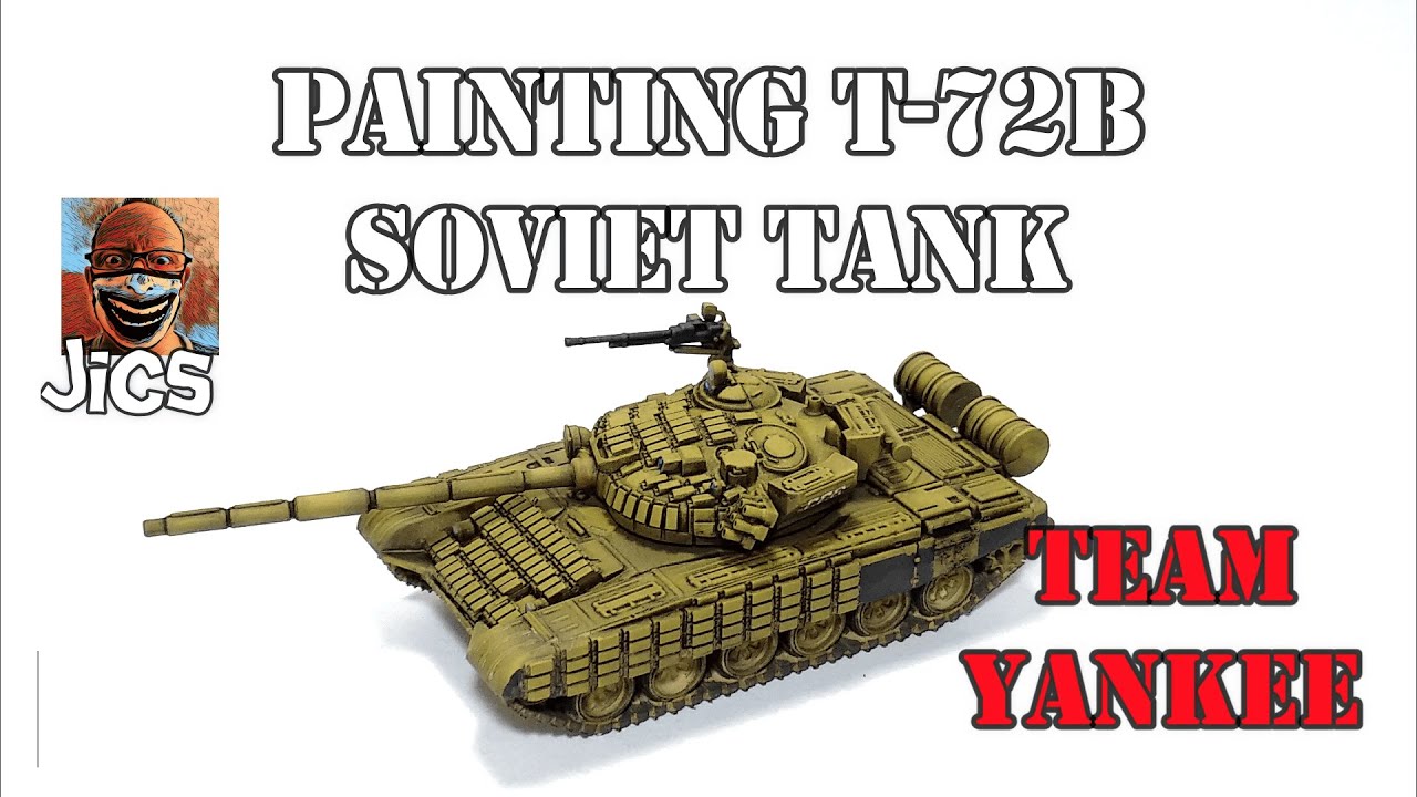 Painting T 72B soviet tank WWIII Team Yankee