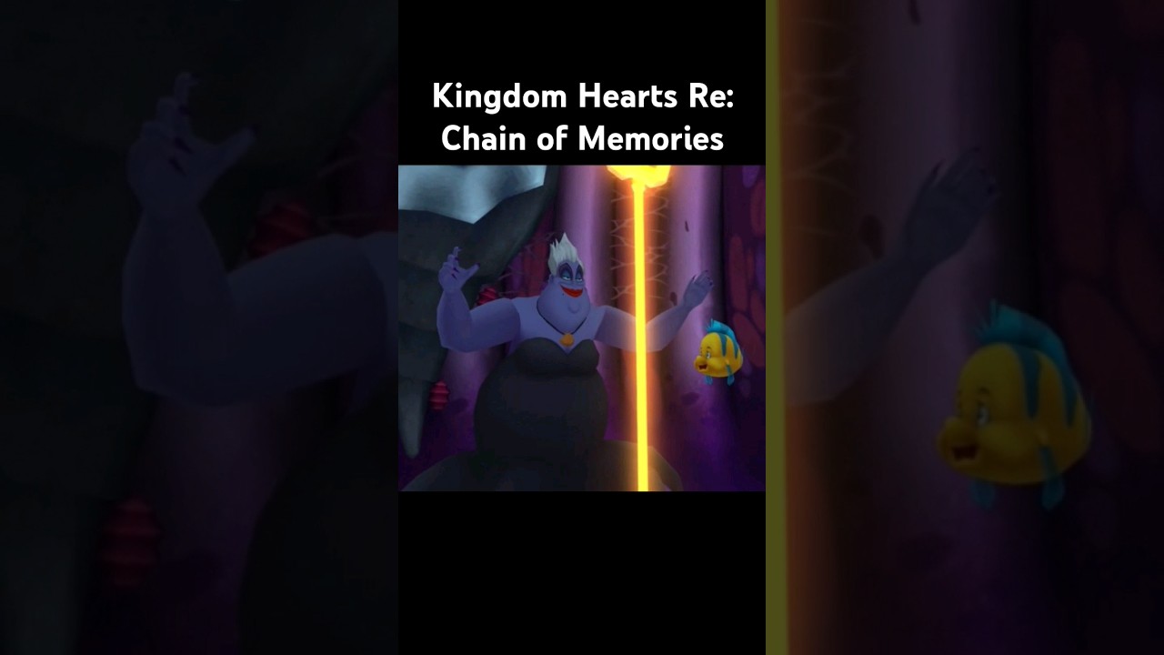 Ursula gets the Trident Kingdom Hearts Re Chain of Memories #kingdomhearts #chainofmemories #disney