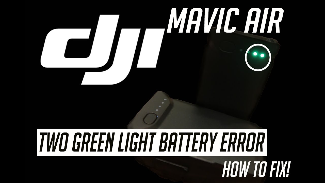 DJI Mavic Air How to  Fix Battery Issue!