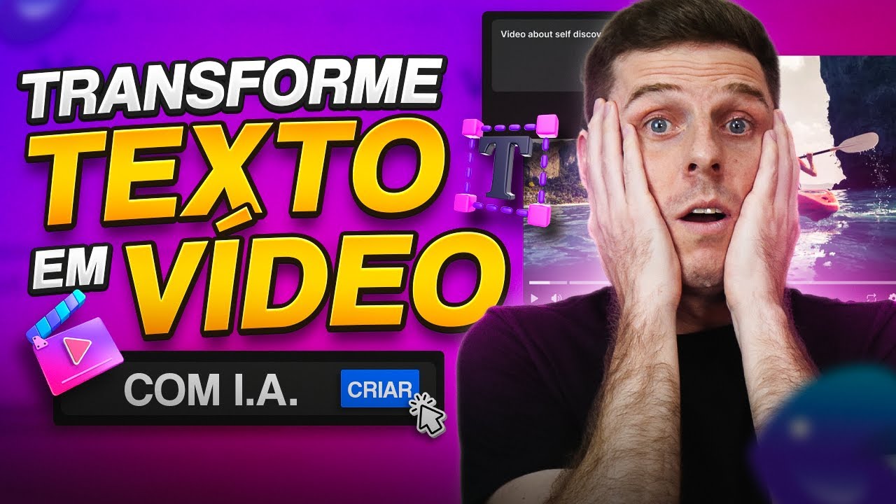Digite o Texto e o V&iacute;deo est&aacute; PRONTO! Crie V&iacute;deos com INTELIG&Ecirc;NCIA ARTIFICIAL GR&Aacute;TIS!