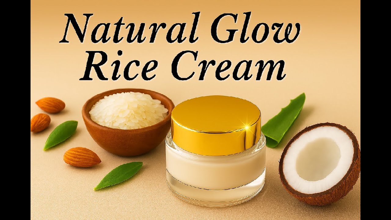 Organic Rice Cream for Dark Spot Removal & Skin Brightening | DIY Skincare