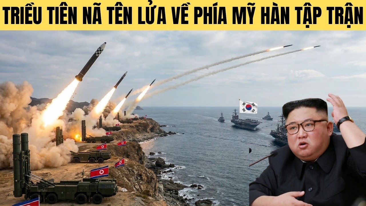 Căng! Vì sao Triều Tiên điên cuồng nã tên lửa về phía Mỹ và Hàn Quốc tập trận ?
