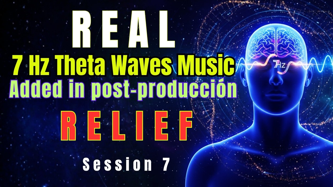 Ambient Music with REAL 7Hz Theta Waves added in post-production. Relief. Session 7