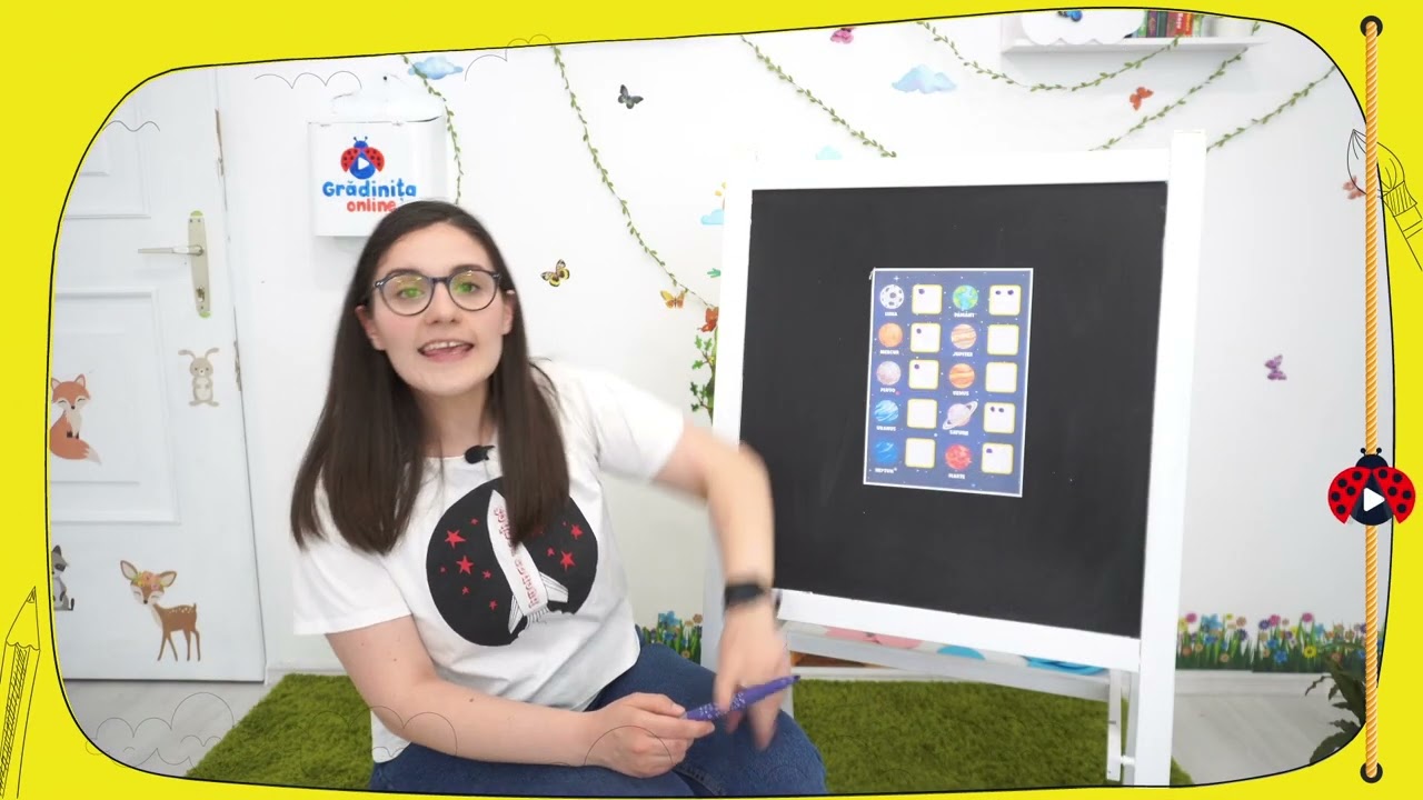 Căutăm planete - Joc de numarare si asociere cu teacher Amalia de la #grupamica #gradinitaonline