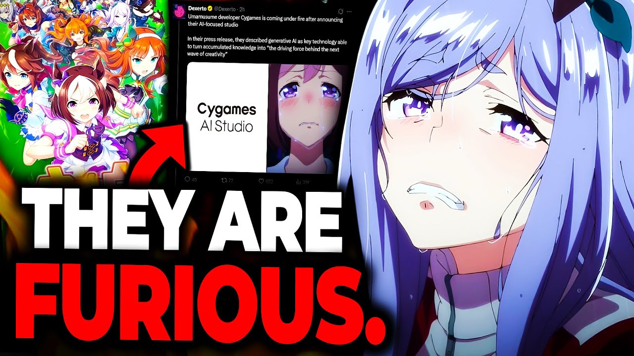Фанаты Umamusume ВОЗМУЩЕНЫ анонсом искусственного интеллекта от Cygames!