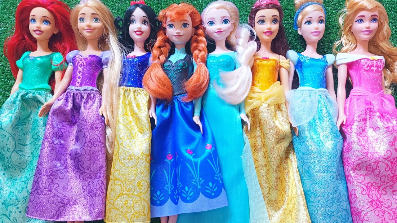 ASMR 5 MYSTERY SURPRISES Disney Princess Miniature Dolls Satisfying Unboxing NO Talking Video DIY