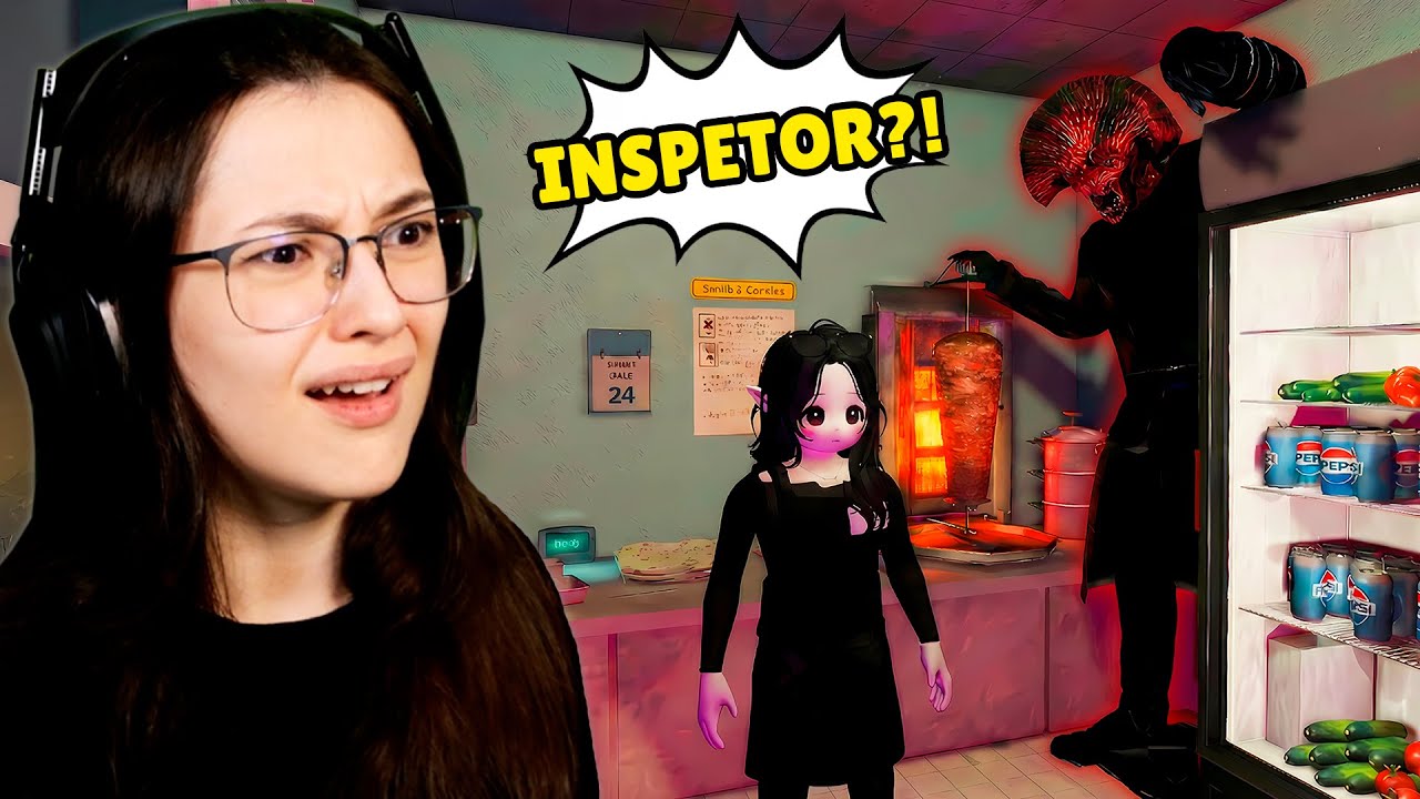 O INSPETOR INVADIU O QUIOSQUE NO MEIO DO TURNO DA NOITE!! | SCARY SHAWARMA KIOSK - ROBLOX