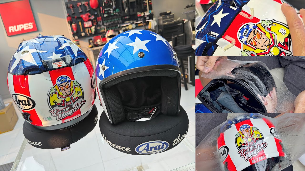 ส่งงาน‼️”PPF Warp” Arai Rx7 RR5 Nicky Easy สภาพนี้หามาได้ไงพี่!! เจ้าของแจ้งว่าไม่กล้าใส่ 😘😎🇺🇸