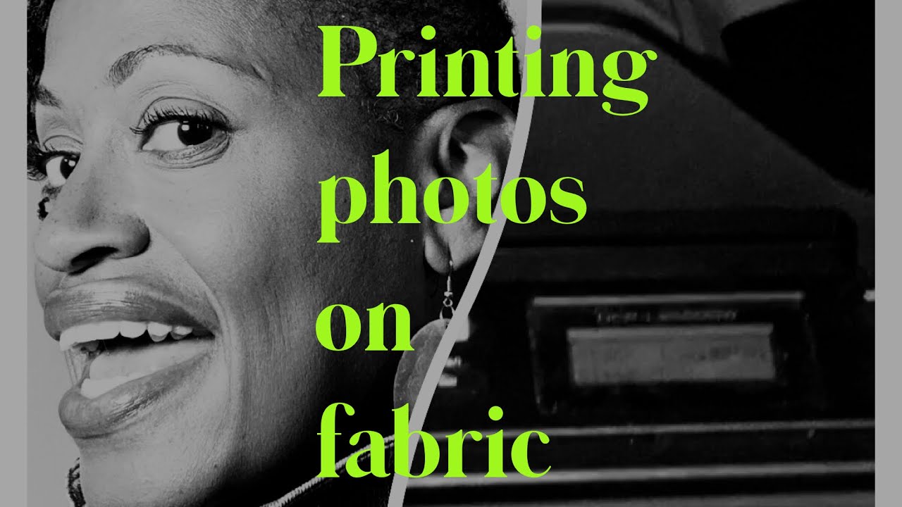 How to print photos on fabric with a laser printer