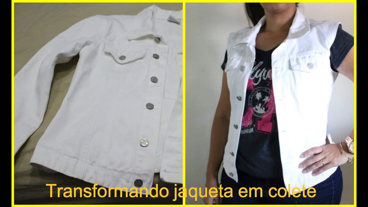 DIY - Transformando jaqueta em colete