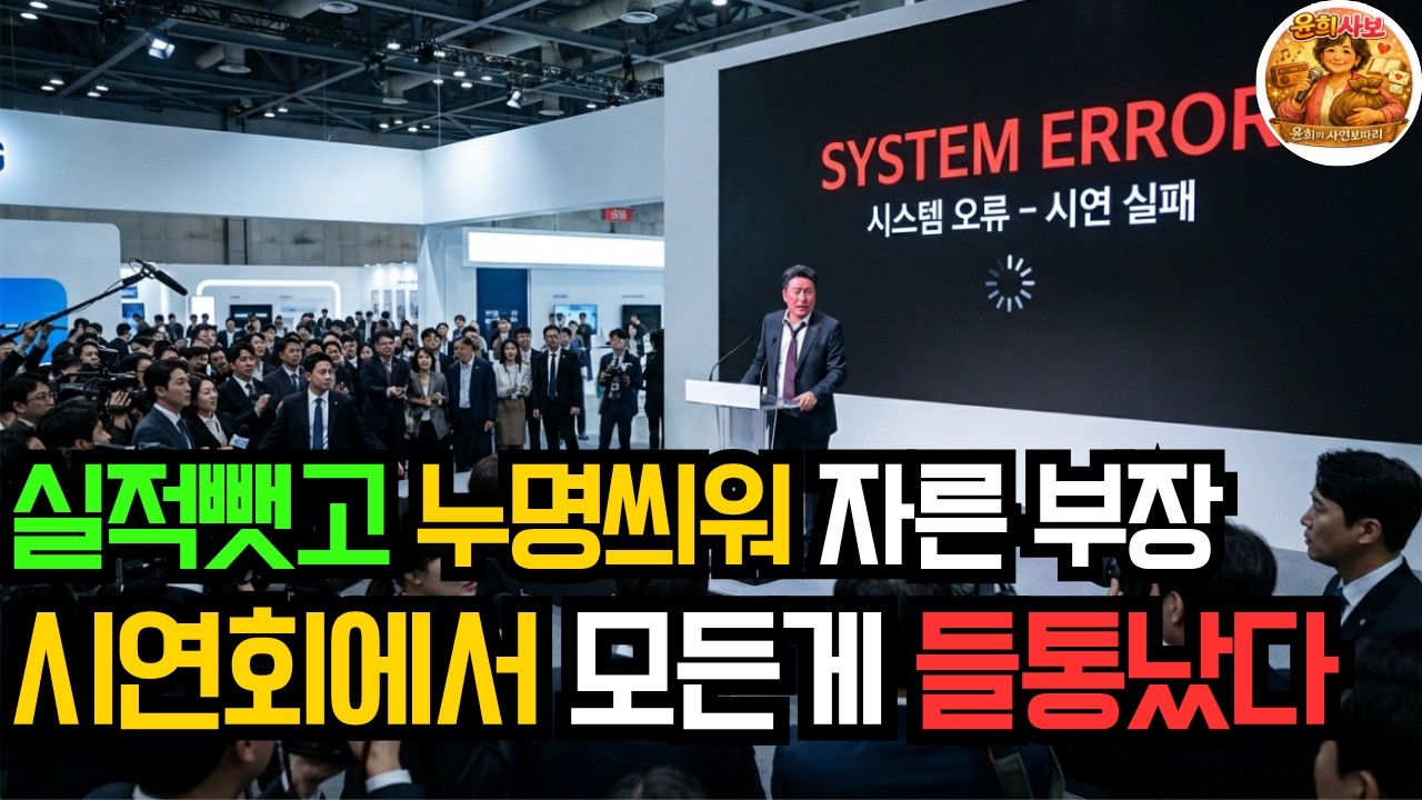 부장이 실적 다 뺏고 과장 잘랐는데&hellip; 며칠 뒤 시연회장에서 시스템이 멈춰버렸습니다