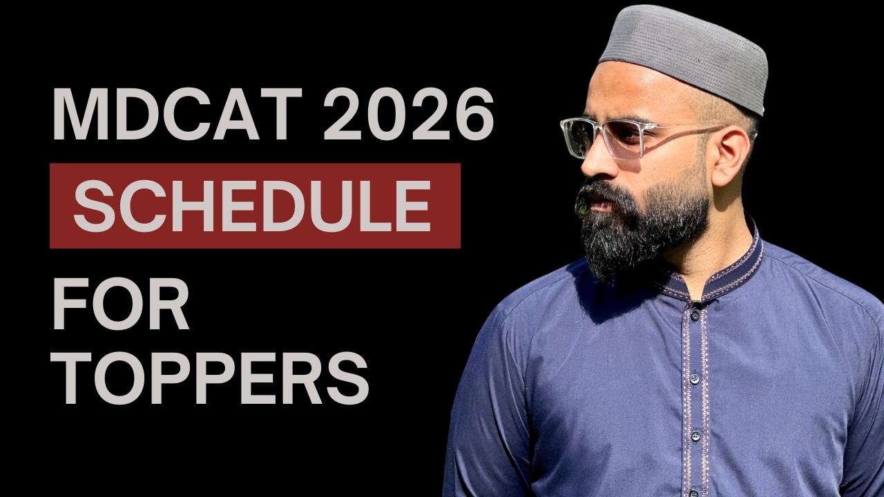 How To Manage Time & Schedule For MDCAT 2026 | Episode 2 | MDCAT 2026