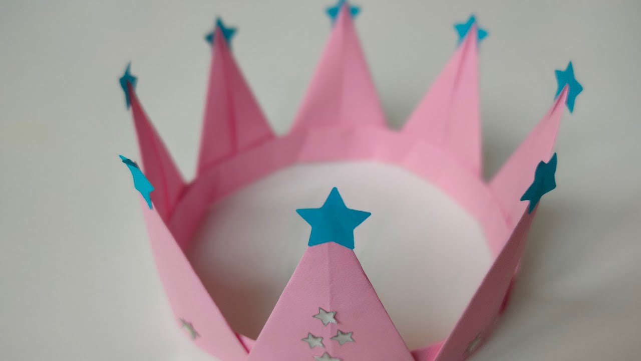 Origami Paper Crown 👑 - DIY - how to make crown with paper