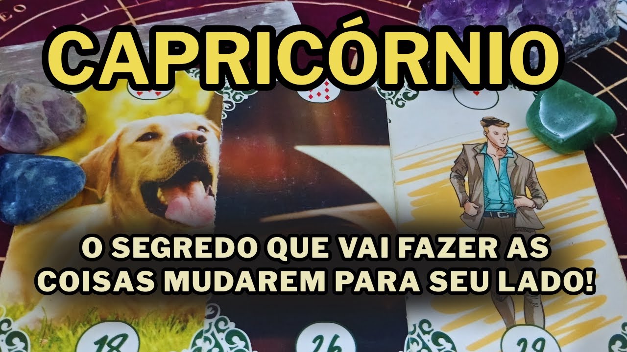 ♑CAPRICÓRNIO ESSE SEGREDO VAI FAZER AS COISAS MUDAREM PARA O SEU LADO! #tarotresponde