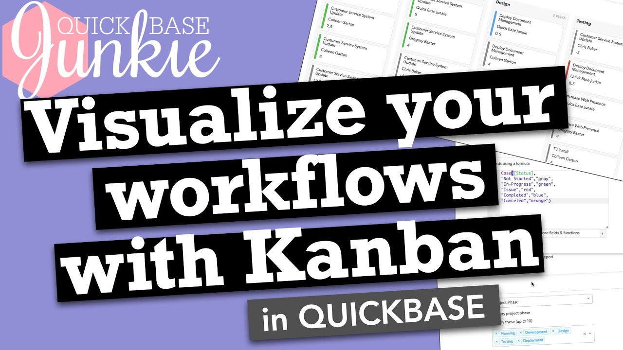 Visualize your workflows with Kanban reports in Quickbase
