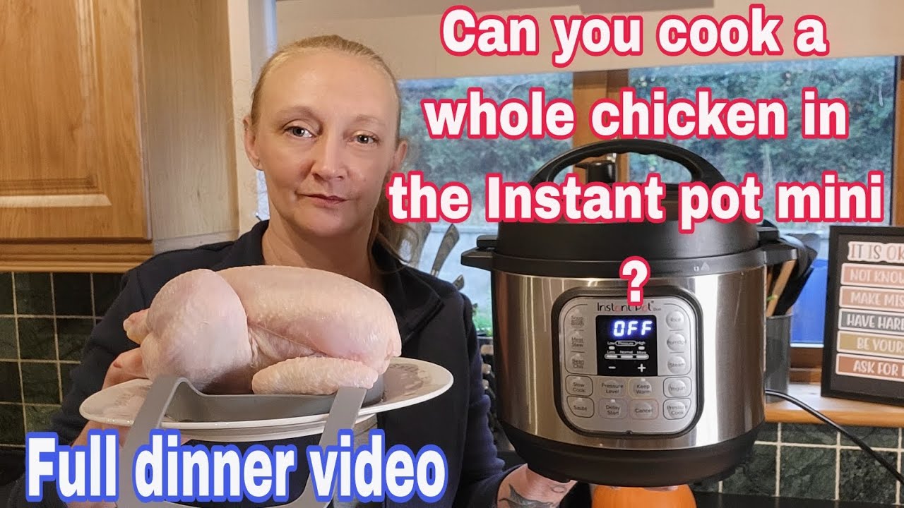 Instant pot duo mini 3L/3Q whole chicken | full dinner
