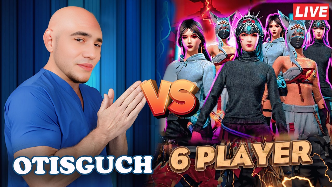 FREE FIRE LIVE QIZLA BLAN QONLI JANG 1vs6 KIR STRMGA#Otisguch#shortslive#freefire#freefirelivestream