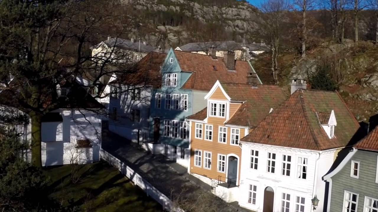 Gamle Bergen fra luften